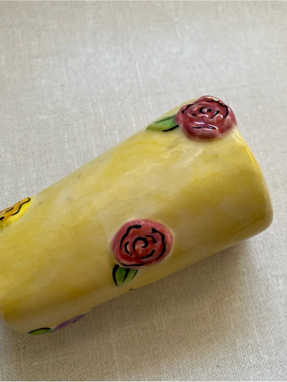 Julia Junkin Hand Painted Ceramic Vase Blossom Mini Bud Vase